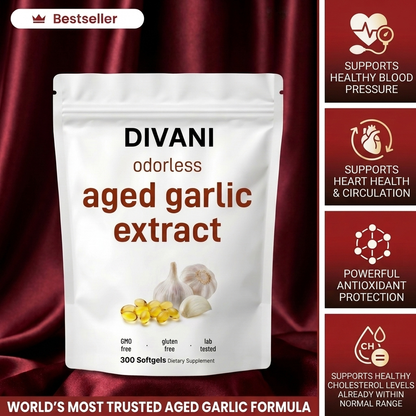 Aged Garlic Extract - 7500mg Odorless Softgels