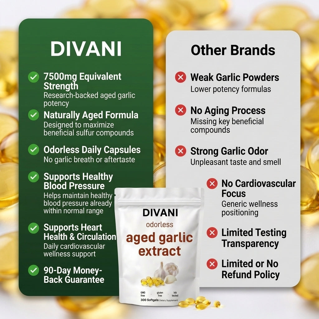 Aged Garlic Extract - 7500mg Odorless Softgels