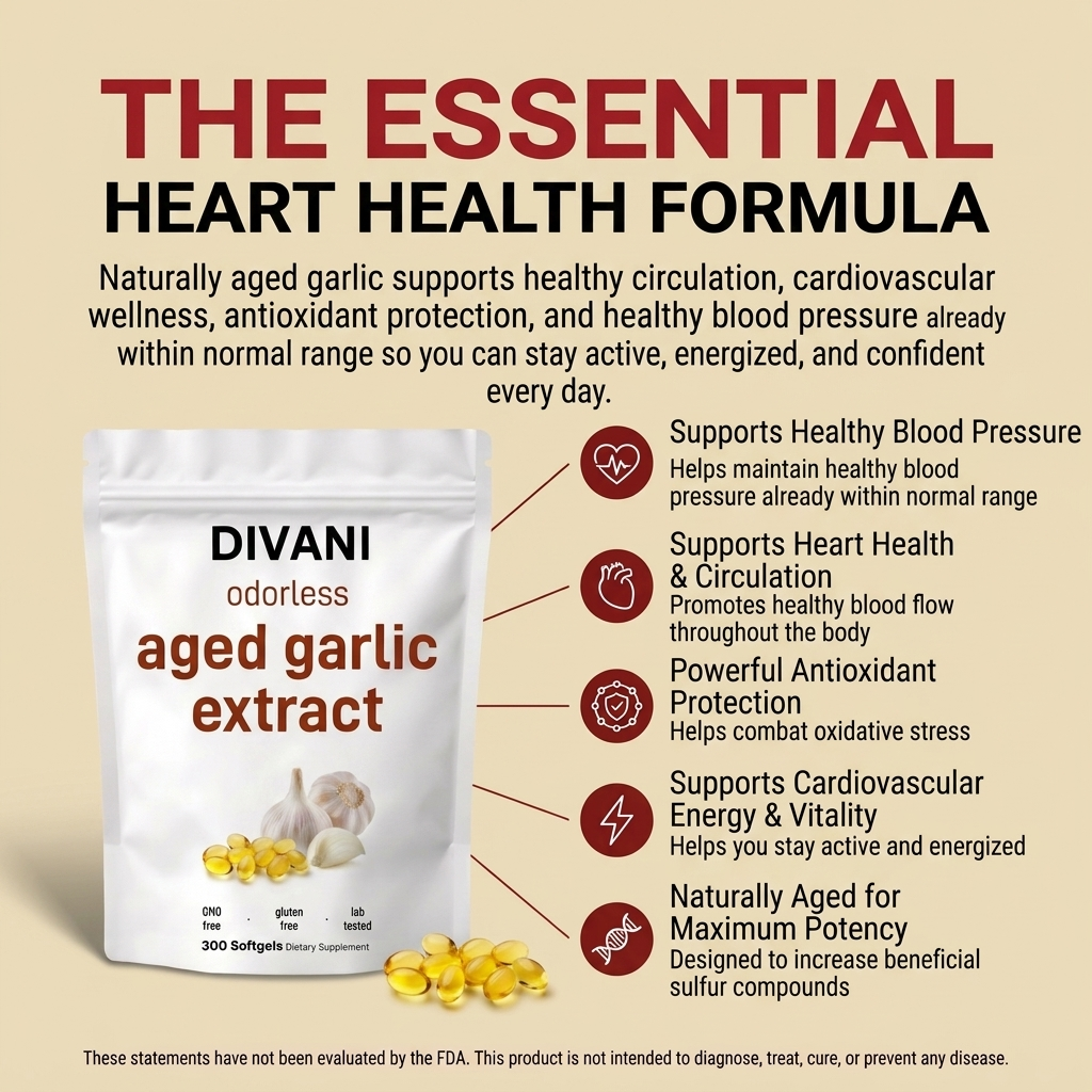 Aged Garlic Extract - 7500mg Odorless Softgels