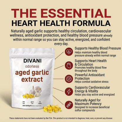 Aged Garlic Extract - 7500mg Odorless Softgels